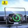 Baseus Car Tablet Holder Fold 15W Car Wireless Charger Three Coils Phone Holder for Samsung Galaxy Z Fold for Huawei Mate Honor 1