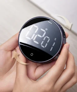 Baseus Magnetic Kitchen Timer Digital Timer Manual Countdown Alarm Clock Mechanical Cooking Timer Cooking Shower Study Stopwatch 3