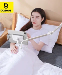 Baseus Flexible Mobile Phone Stand Lazy Phone Holder for Bed Desktop Clip Holder Long Arm  Holder Table Clamp Bracket for Phone 1