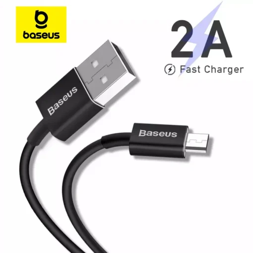 Baseus Micro USB Cable 2A Fast Charging Data Cable USB to Micro 2A for Xiaomi Note 10 Samsung USB Charger Mobile Phone Cable 1