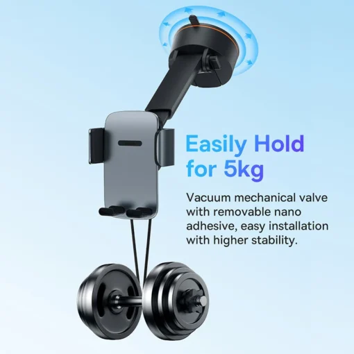 Baseus Car Phone Holder Stand Gravity Dashboard ​900° Adjustable Support iPhone 15 Pro Xiaomi Samsung Huawei Mobile Phone Holder 2