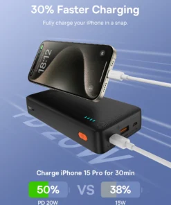 Baseus Power Bank 20000mah Fast Charging PD 20W Portable Charger Batterie Externe For iPhone 15 14 13 12 pro max 2