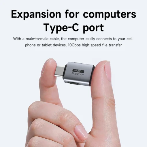 Hagibis USB to Type C OTG Adapter 10Gbps High-Speed Data Transfer USB C Male to A Female  For Macbook Pro iPhone 15 iPad Tablet 6