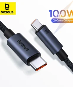 Baseus USB Cable for iPhone 15 promax USB C to Type C Fast Charger Cable for Xiaomi Samsung MacBook iPad 5A Mobile Phone Cord 1