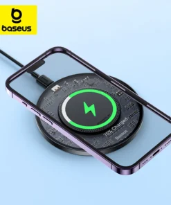 Baseus 15W Fast Wireless Charger For iPhone 15 14 13 For Airpods Visible Qi Wireless Charging Pad For Samsung S22 S10 Xiaomi LG 1