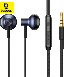 Baseus H19 Wired Earphones 6D Stereo Bass Headphone In-Ear 3.5mm Headset with MIC for Xiaomi Samsung Phones 1