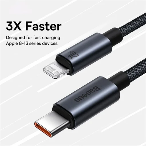 Baseus PD USB C Cable For iPhone 13 12 11 pro max Fast Charging Cable For iPhone USB Type C Cable For Xiaomi Samsung 2