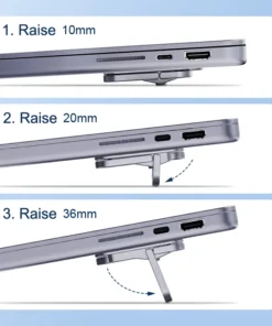 Hagibis Foldable Laptop Stand for Desk Keyboard Stand Riser Portable Notebook Cooling Pad For Macbook Pro Air Universal Holder 2