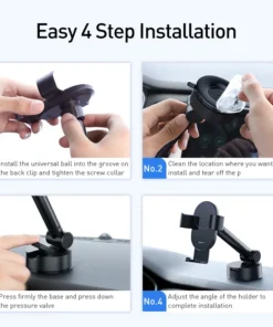 Baseus Car Phone Holder Air Vent Windshield Mount for Mobile Phone Holder Stand for iPhone Cell Phone Support Samsung Xiaomi 6