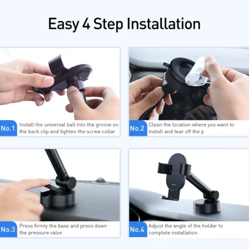 Baseus Car Phone Holder Air Vent Windshield Mount for Mobile Phone Holder Stand for iPhone Cell Phone Support Samsung Xiaomi 6