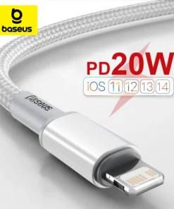 Baseus 20W USB C Cable for iPhone 14 13 12 11 Pro Max XR PD Fast Charging for iPhone Charger Cable for MacBook iPad Type C Cable 1