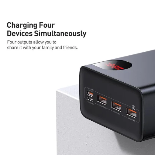 Baseus Power Bank 40000mAh 22.5W Fast Charge PD 20W Fast Charging Portable Charger External Battery For Xiaomi iPhone 15 14 13 4