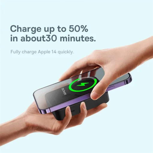 Baseus Power Bank 10000mAh Mini Magnetic Wireless Fast Charge Auto-wake For iPhone 15 14 13  Pro Max Magnetic Powerbank 2