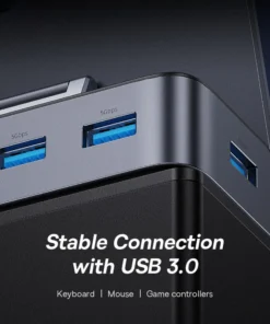 Baseus USB C Docking Station for Steam Deck Nintend Switch Type C to HDMI-compatible 4K@60Hz RJ45 PD 100W Type C USB 3.0 Hub 3