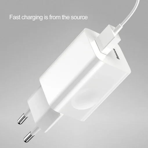 Baseus 24W USB Charger Fast Charger for iPhone 15 Quick Charge 3.0 Phone Charger for Samsung Huawei Xiaomi Mobile Phone Charger 6