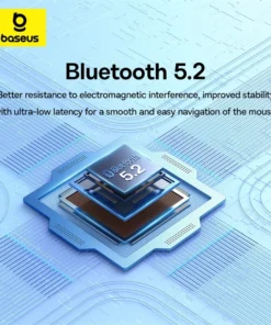 Baseus Wireless Mouse Gen 2 F02 Bluetooth 2.4G 4000 DPI Gaming Mouse with Customizable Buttons for PC MacBook Tablet Laptop Mice 5