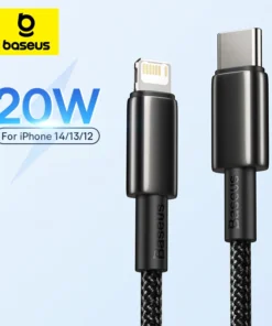 Baseus 20W USB C Cable for iPhone 14 13 11 8 XR PD Fast Charge for iPhone 12 SE USB Type C Cable Fast Charging for Macbook Cable 1