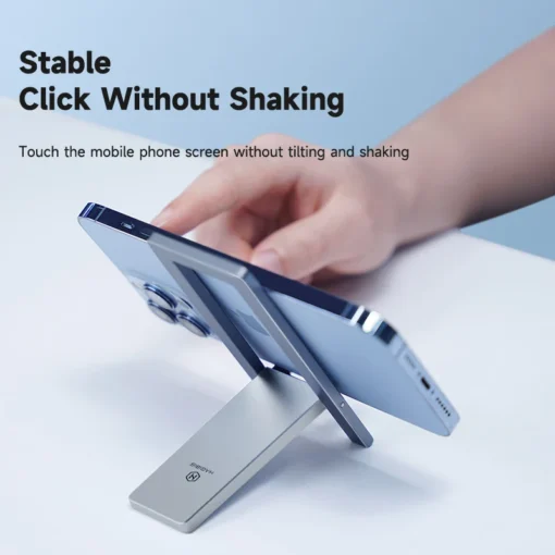 Hagibis Foldable Cell Phone Stand Metal Desktop Holder Adjustable Portable Phone Cradle Dock for iPhone 13 12 Pro Max SE Xiaomi 3