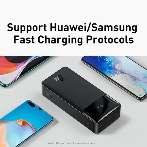 Baseus Power Bank 30000mAh with 20W PD Fast Charging Powerbank Portable External Battery Charger For iPhone 15 Pro Xiaomi Huawei 4