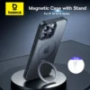 Baseus Magnetic Stand Case for iPhone 15 Pro 15 14 13 Pro Max Plus Case 180° Adjustable Kickstand Ring Magnetic Charging Case 1