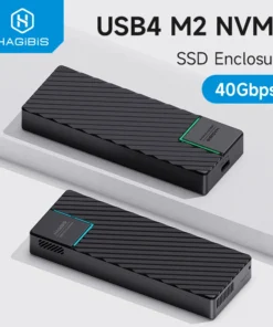 Hagibis USB 4.0 40Gbps M.2 NVMe SSD Enclosure Compatible with Thunderbolt 4/3 USB 3.2/3.1/3.0 ASM2464 External Hard Drive Case 1