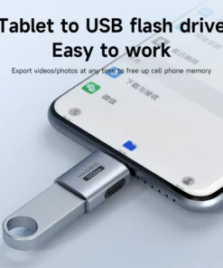 Hagibis USB to Type C OTG Adapter 10Gbps High-Speed Data Transfer USB C Male to A Female  For Macbook Pro iPhone 15 iPad Tablet 3