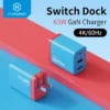 Hagibis Switch Dock for Nintendo Switch GaN fast charger  Portable TV Docking Station 4K HDMI-compatible for Laptops iPad Phone 1