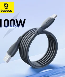 Baseus USB Type C Cable For Huawei Honor Xiaomi Samsung Super Charge 66W/100W Fast Charging USB C Charger Data Cable Wire Cord 1