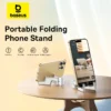 Baseus Phone Stand Holder for iPhone 15 14 13 12 Pro Max Samsung Portable Folding Universal Mini Mount Stable Light Thin Stand 1