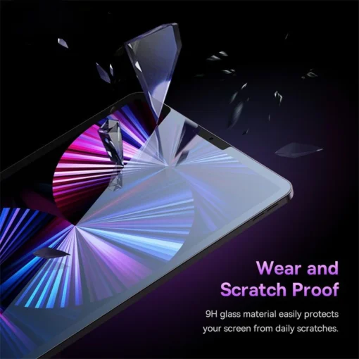 Baseus 2Pcs 0.3mm HD Tempered Glass Film For iPad mini 6 Full Cover Screen Protector For iPad Pro Air 4 5 Glass For iPad 8 9 Pad 3