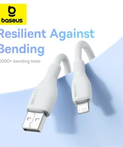 Baseus USB Cable 2.4A For iPhone Charging Cable USB Cord For iPhone 14 13 12 11 Pro Max Fast Data Charging Wire Cord 1