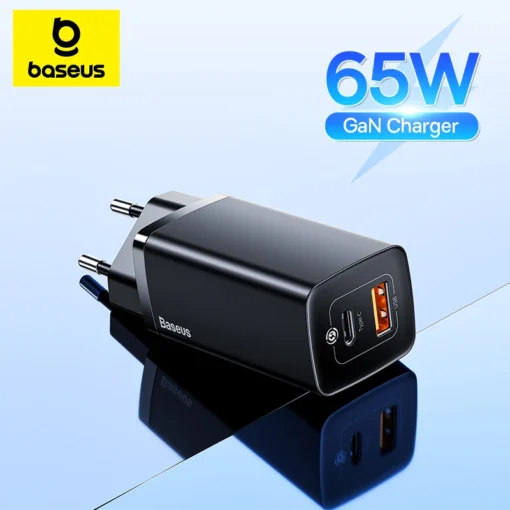 Baseus 65W GaN Charger Quick Charge 4.0 3.0 Type C PD Charger USB Charger for iPhone 15 14 13 12 Pro Max Fast Charger For Laptop 1