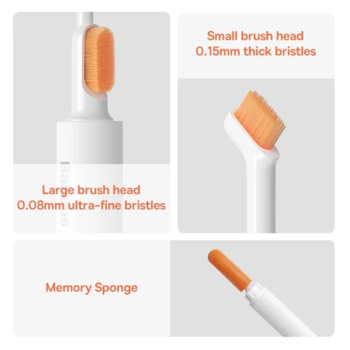 Baseus Cleaning Brush Bluetooth Earphones Cleaning Tool Cleaner Kit for Airpods Pro Earbuds Case Cleaner Kit Clean Brush Pen 2