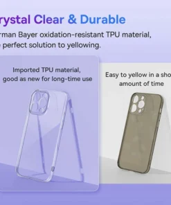 Baseus Clear Case for iPhone 15 Pro 14 13 12 11 Pro Max Plus Soft TPU Case for iPhone XS Max X XR Cover Transparent Phone Case 4