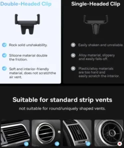 Baseus Car Phone Holder For Universal Mobile Phone Holder Stand Car Phone Stand For Car Air Outlet Mount Car Cell Phone Support 6