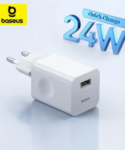 Baseus 24W USB Charger Fast Charger for iPhone 15 Quick Charge 3.0 Phone Charger for Samsung Huawei Xiaomi Mobile Phone Charger 1