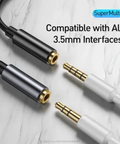 Baseus Type C to 3.5mm Earphone Jack AUX USB C Cable Headphones Adapter 3.5 Jack Audio cable For Huawei P20 Xiaomi Mi 10 4