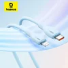 Baseus USB C Cable For IPhone 14 13 12 11 pro Max XS 20W Fast Charging Cable Type C Date Wire For iPad Macbook TPE 1