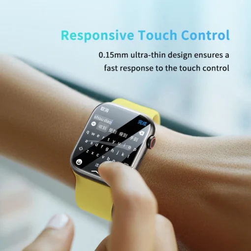 Baseus 2Pcs Nano Screen Protector For Apple Watch 8 7 6 SE SE2 5 4 Soft Hydrogel 40/41/44/45mm Full-coverage Protective Film 4