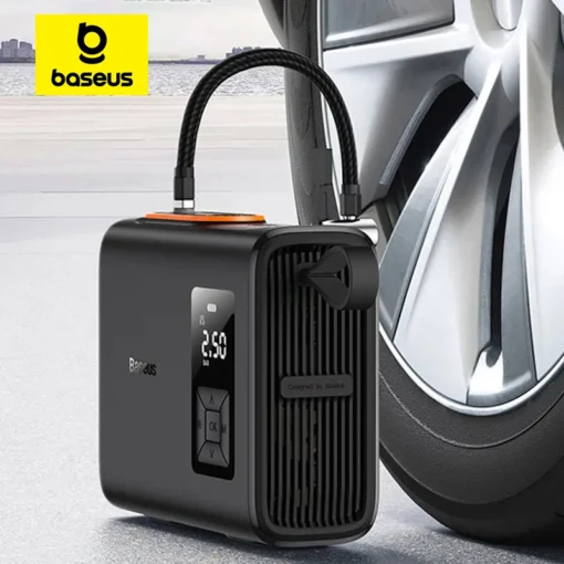 Baseus Tire Inflator Portable Air Compressor Pump Electric Wireless Dual Cylinder 250W for Car Bicycle Tyre Pressure Inflation 1