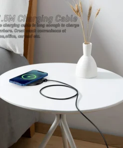 Baseus 15W Wireless Chargers For iPhone 15 14 Samsung LED Display Desktop Wireless Charging Pad For Airpods Fast Charger 5