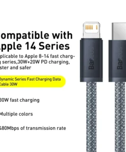 Baseus 20W PD USB C Cable for iPhone 14 13 Pro Max Fast Charging USB C Cable for iPhone12 mini pro max Data USB Type C Cable 5