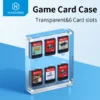 Hagibis Game Card Case for Nintendo Switch Premium Transparent Acrylic Games Storage Box Holder Shockproof Hard Shell 6 Cards 1