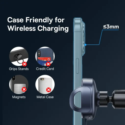 Baseus Car Tablet Holder Fold 15W Car Wireless Charger Three Coils Phone Holder for Samsung Galaxy Z Fold for Huawei Mate Honor 6