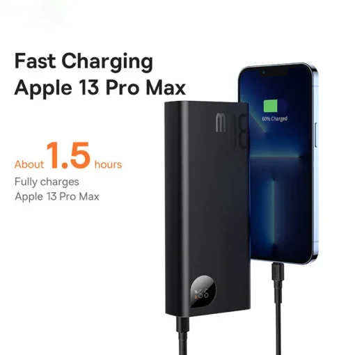 Baseus 30W Metal Power Bank 20000mAh Portable Charger PD Fast Charging Powerbank External Battery Charger For iPhone 15 pro max 6