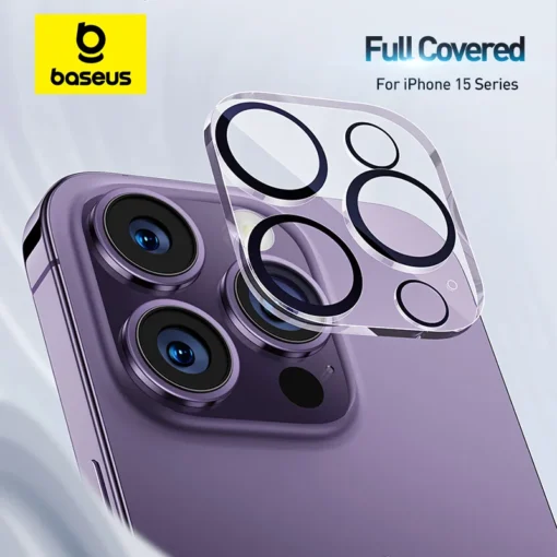 Baseus Camera Lens Protector for iPhone 15 Pro Max Full Corning Lens Protective Glass for iPhone 15 Pro Plus Camera Lens Glass 1