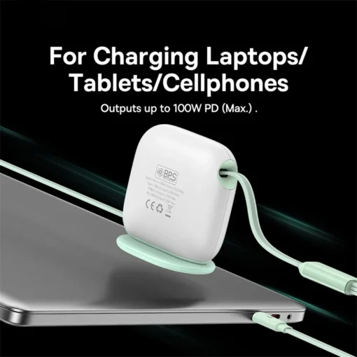 Baseus Retractable 100W 3 in 1 USB C Cable for iPhone 15 14 13 Desktop Charger USB Type C Fast Charge for Macbook Samsung Xiaomi 2