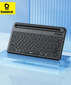 Baseus Wireless Keyboard Bluetooth 5.1 Ultrathin 3 Mode Keyboard for iPad Laptop Tablet PC Phone 78 Key Mini Portable Keyboard 1