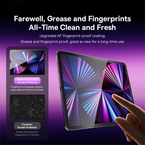 Baseus 2PCS Tempered Glass 0.3mm Anti Blue Light Screen Protector For iPad Air 5 4 Pro 11 2018 10.9 10.5 Inch iPad 9 8 7 10.2 3