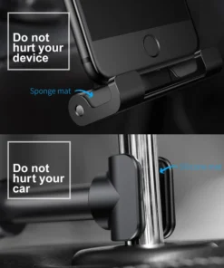 Baseus Car Back Seat  Phone Holder Headrest Holder for 4.7-12.9 inch Pad Backseat Mount for Pad Tablet PC Auto Headrest Holder 6